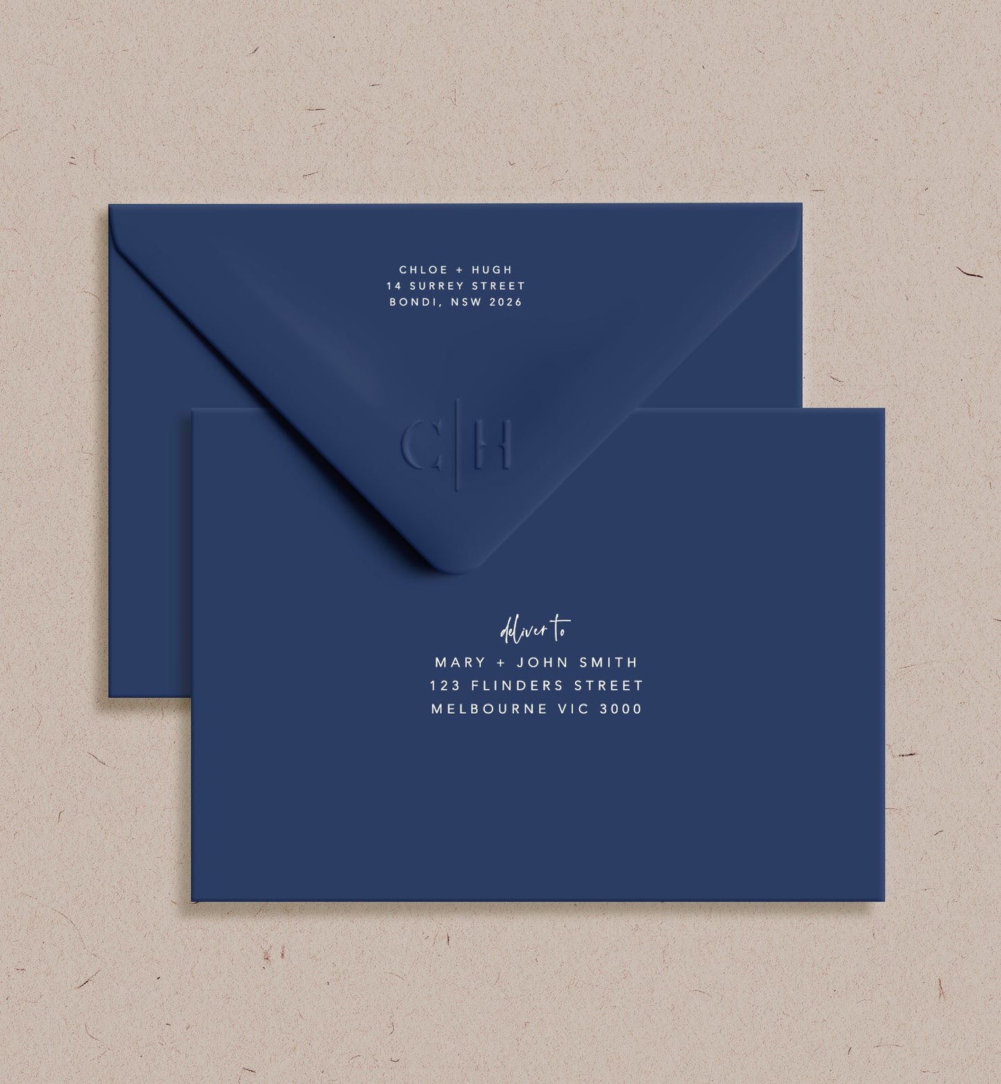 Initials Printed Envelope