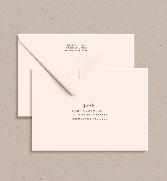 Initials Printed Envelope