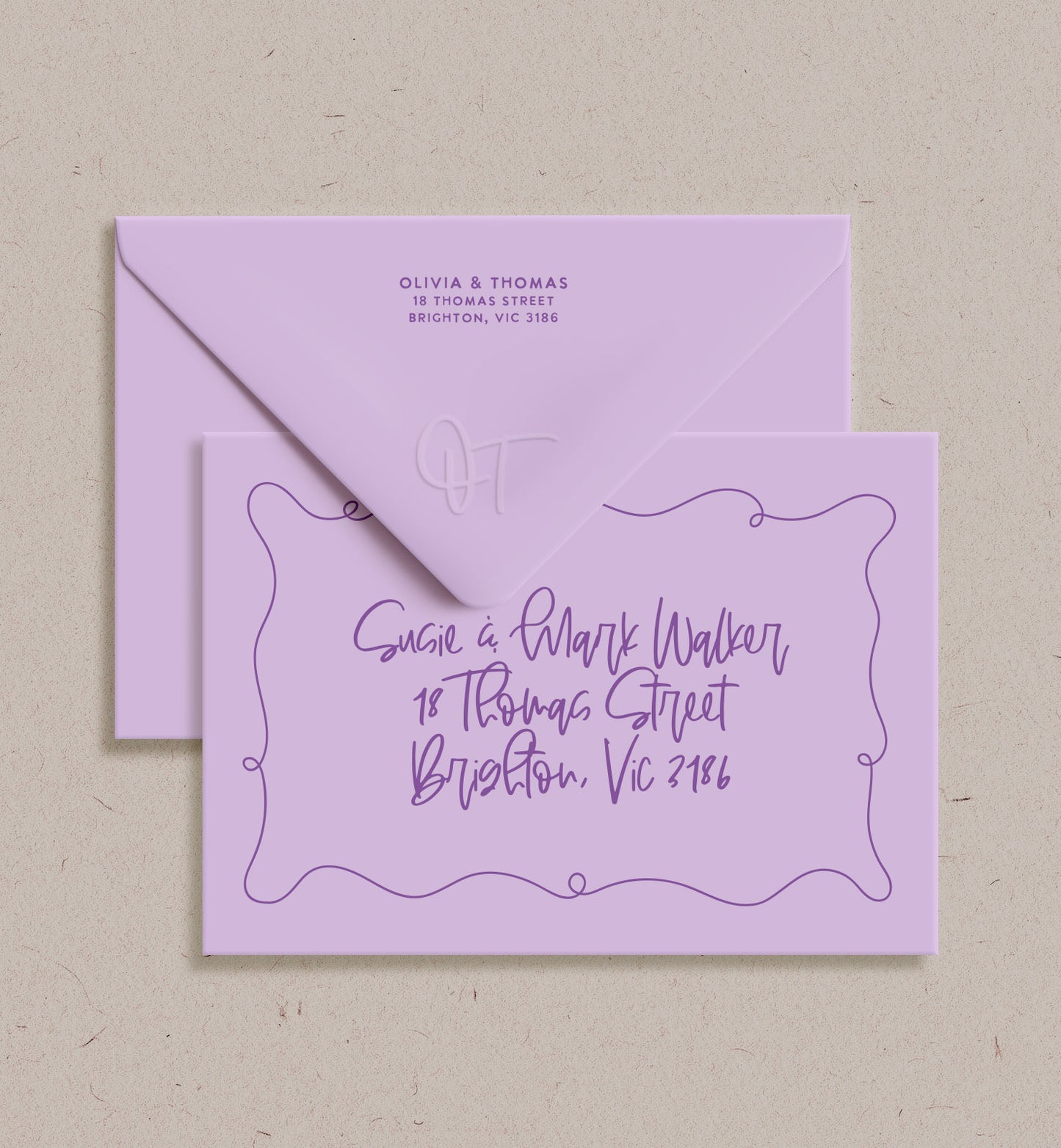 Wonderland Printed Envelope