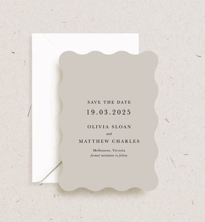 Minimalist Save the Date