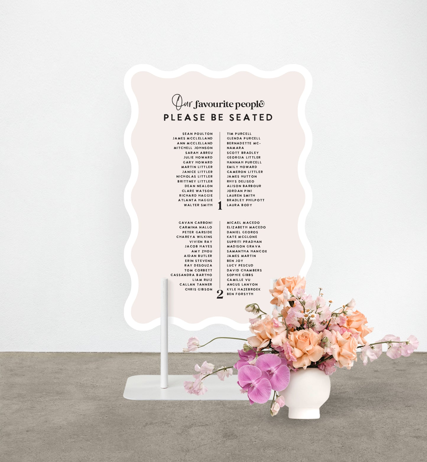 Big Love Seating Chart