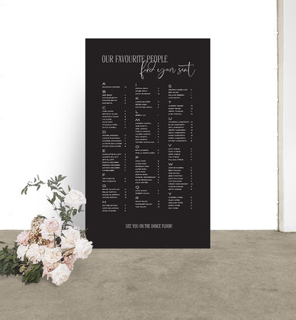 Vogue Seating Chart