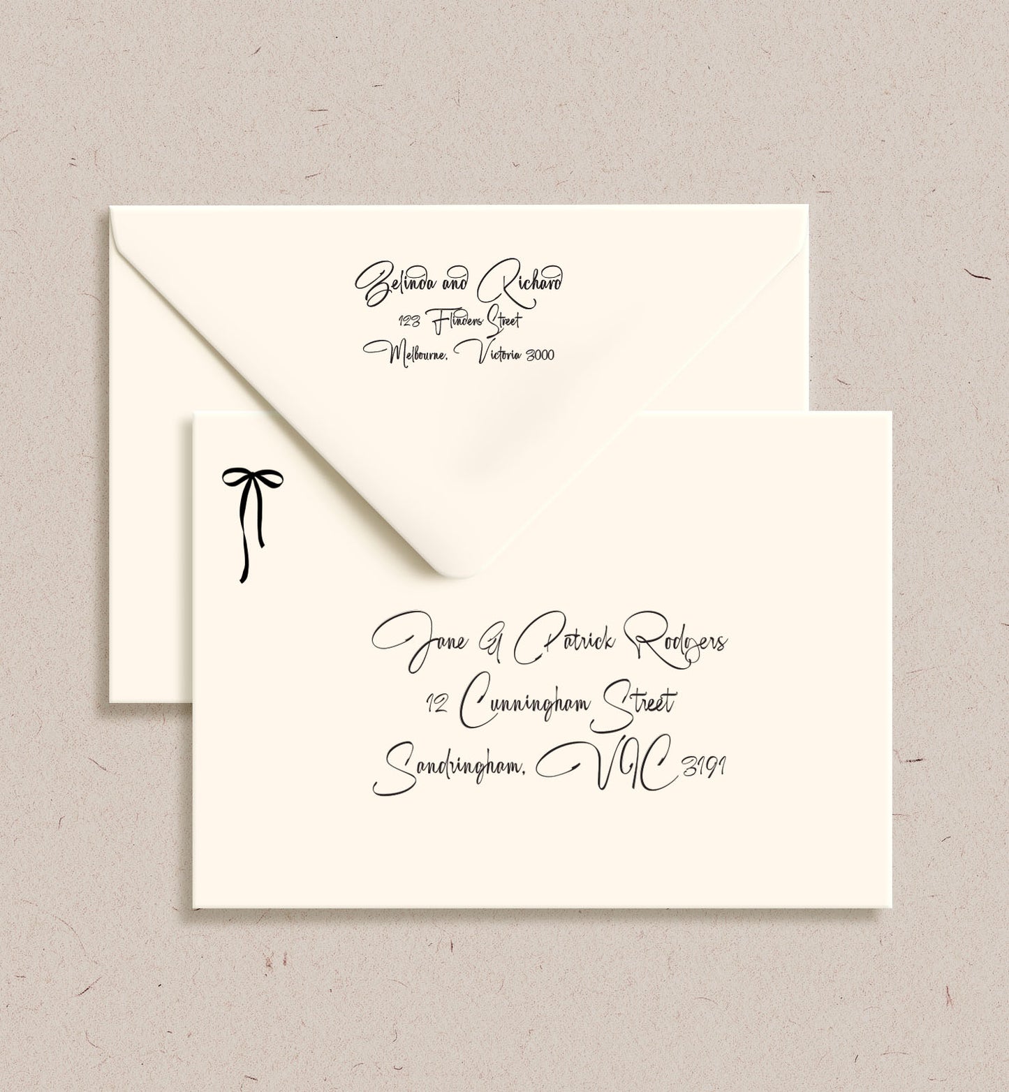 The Bow Printed Envelope