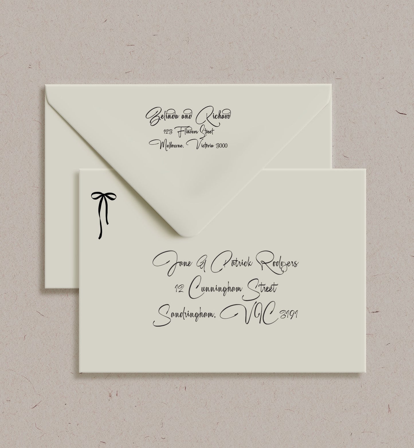 The Bow Printed Envelope