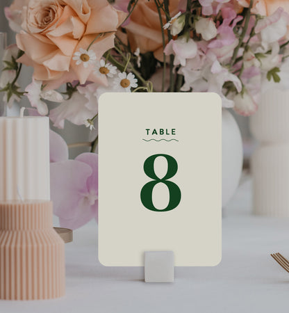 Big Love Table Number Set