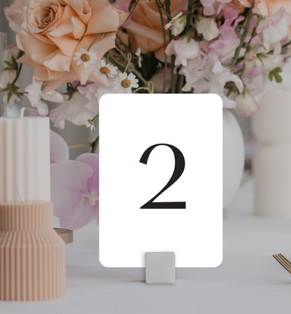 Como Table Number Set