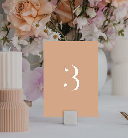 Initials Table Number Set