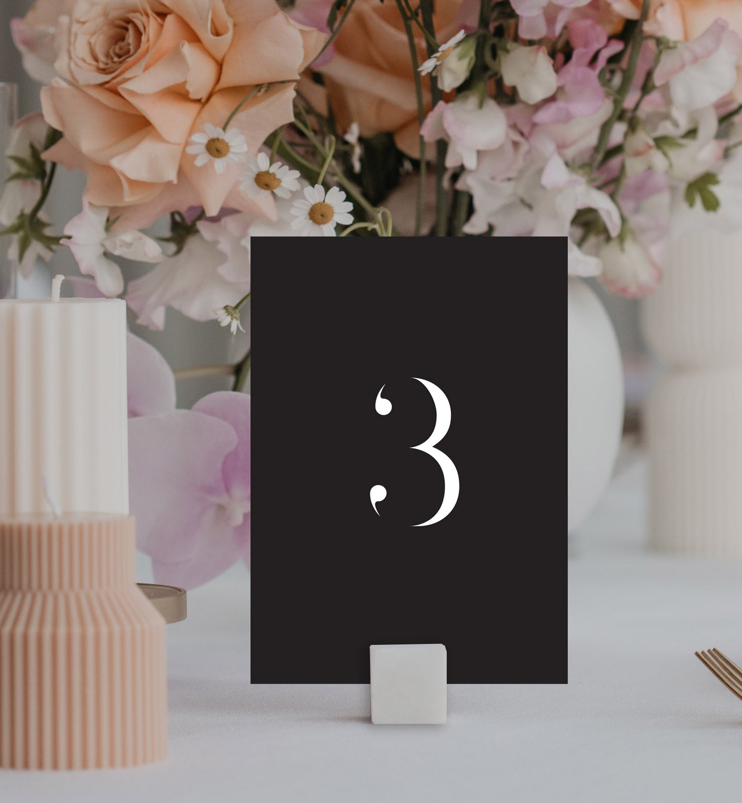 Initials Table Number Set