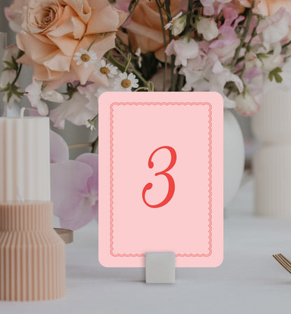 Marmont Table Number Set