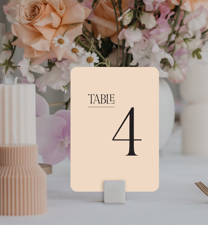 Marry Me Table Number Set