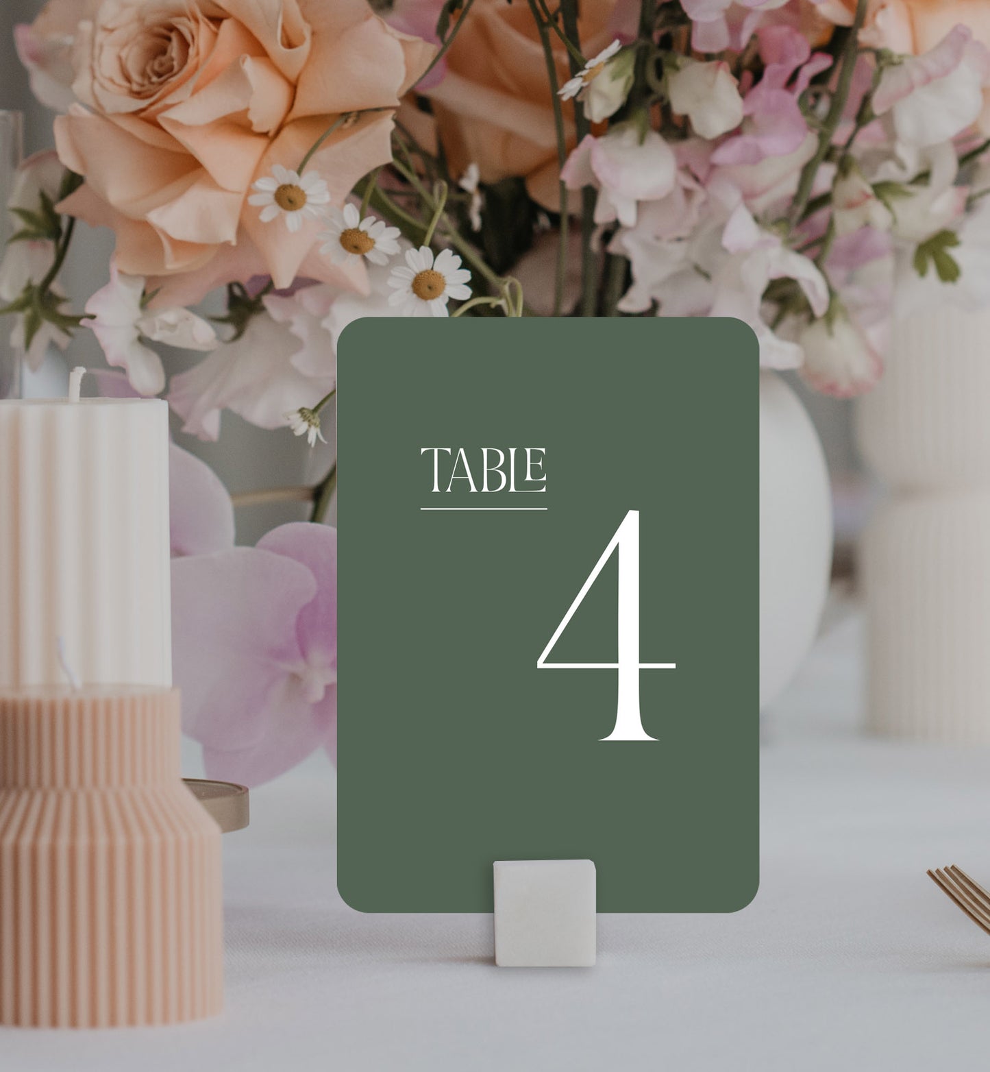 Marry Me Table Number Set