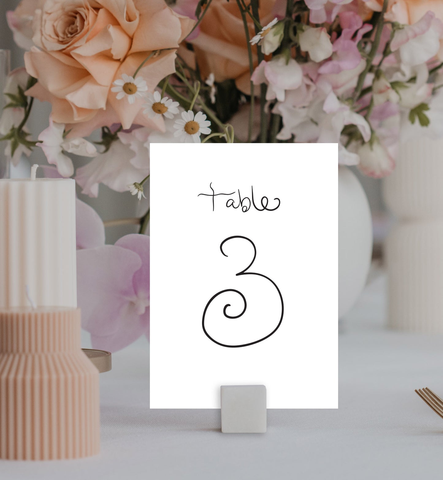 Poeme Table Number Set