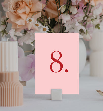 Soul Mate Table Number Set