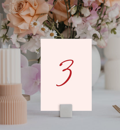 Vogue Table Number Set