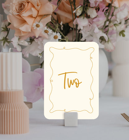 Wonderland Table Number Set