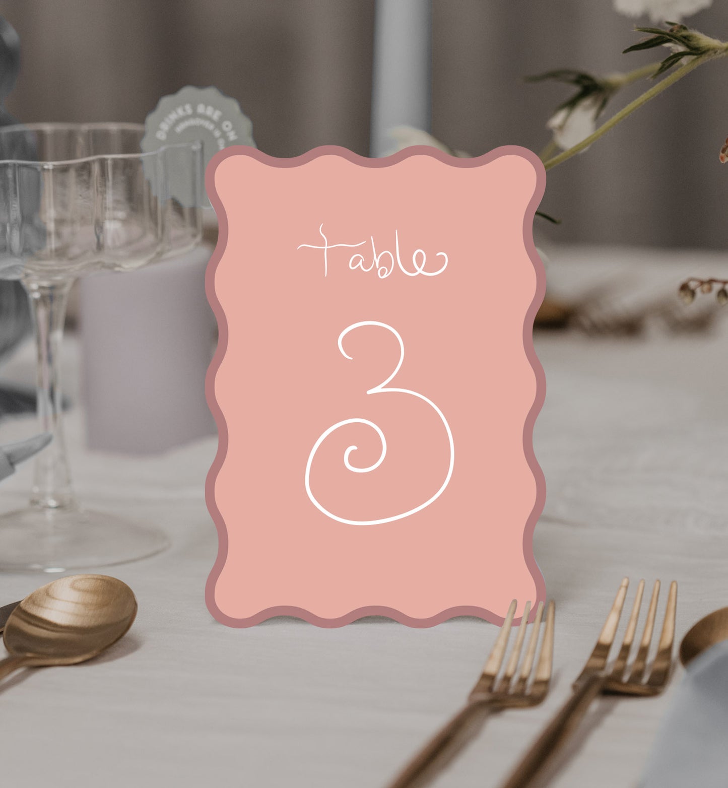 Poeme Table Number Set