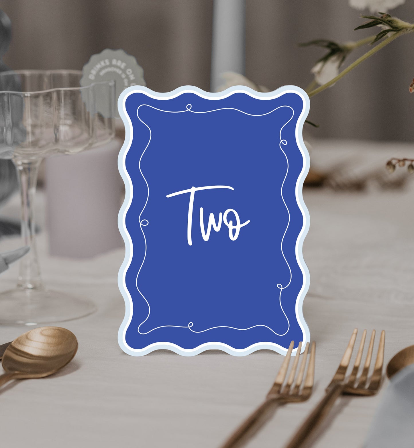 Wonderland Table Number Set