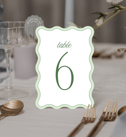 Riviera Table Number Set