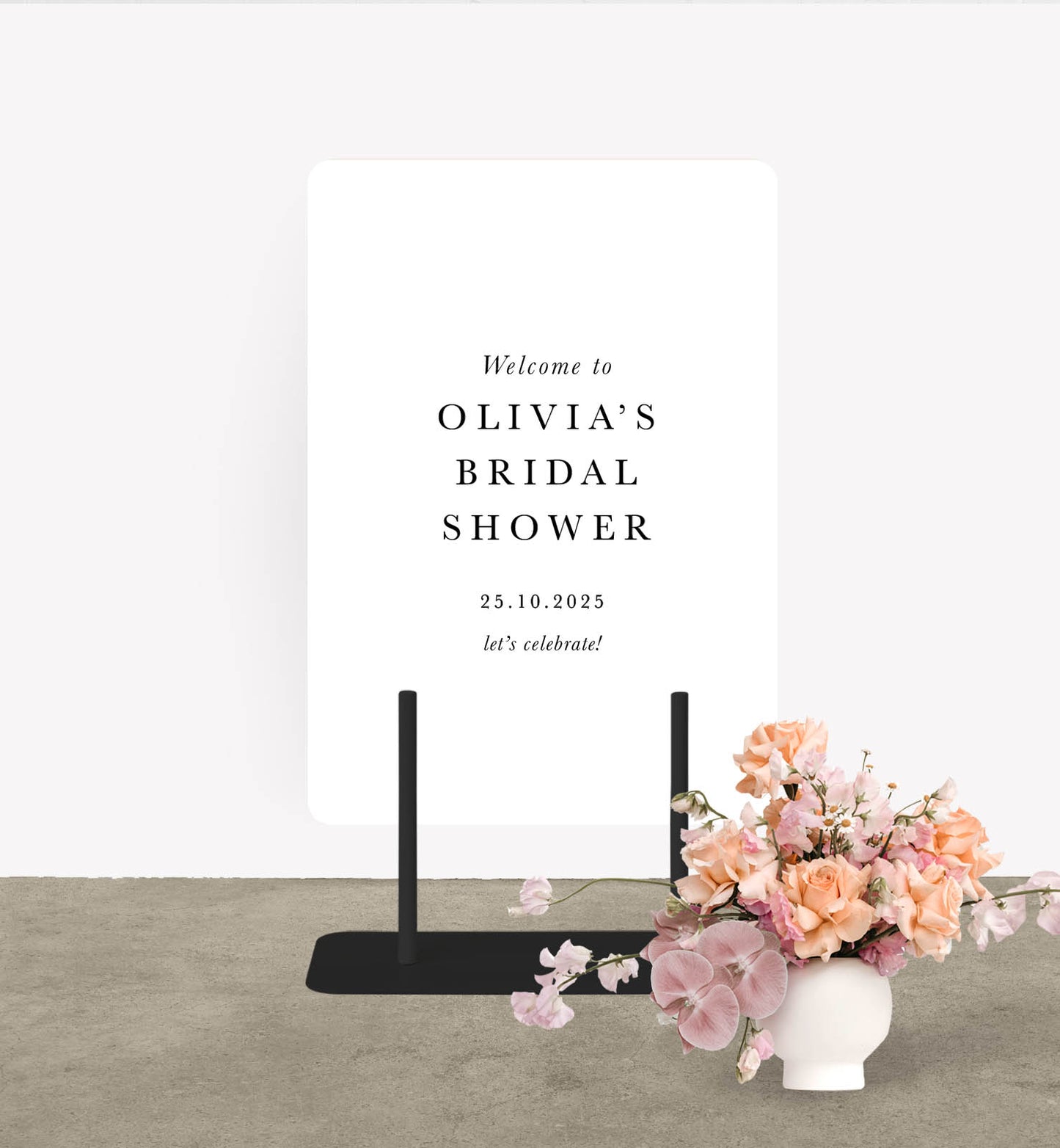 Minimalist Bridal Shower Sign