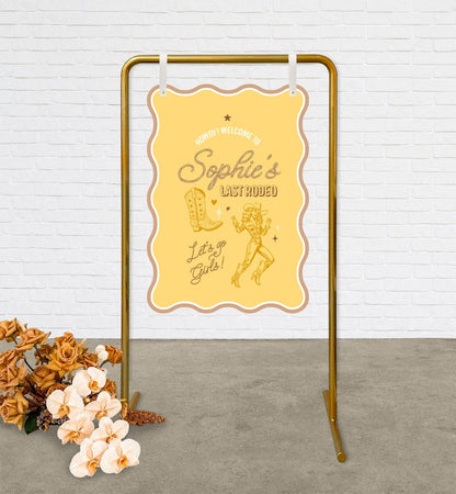 Last Rodeo Bridal Shower Sign