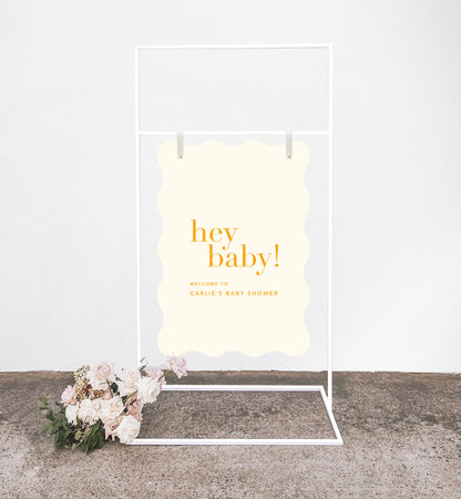 Hey Baby! Shower Sign