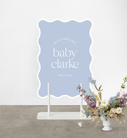 We Do Baby Shower Sign