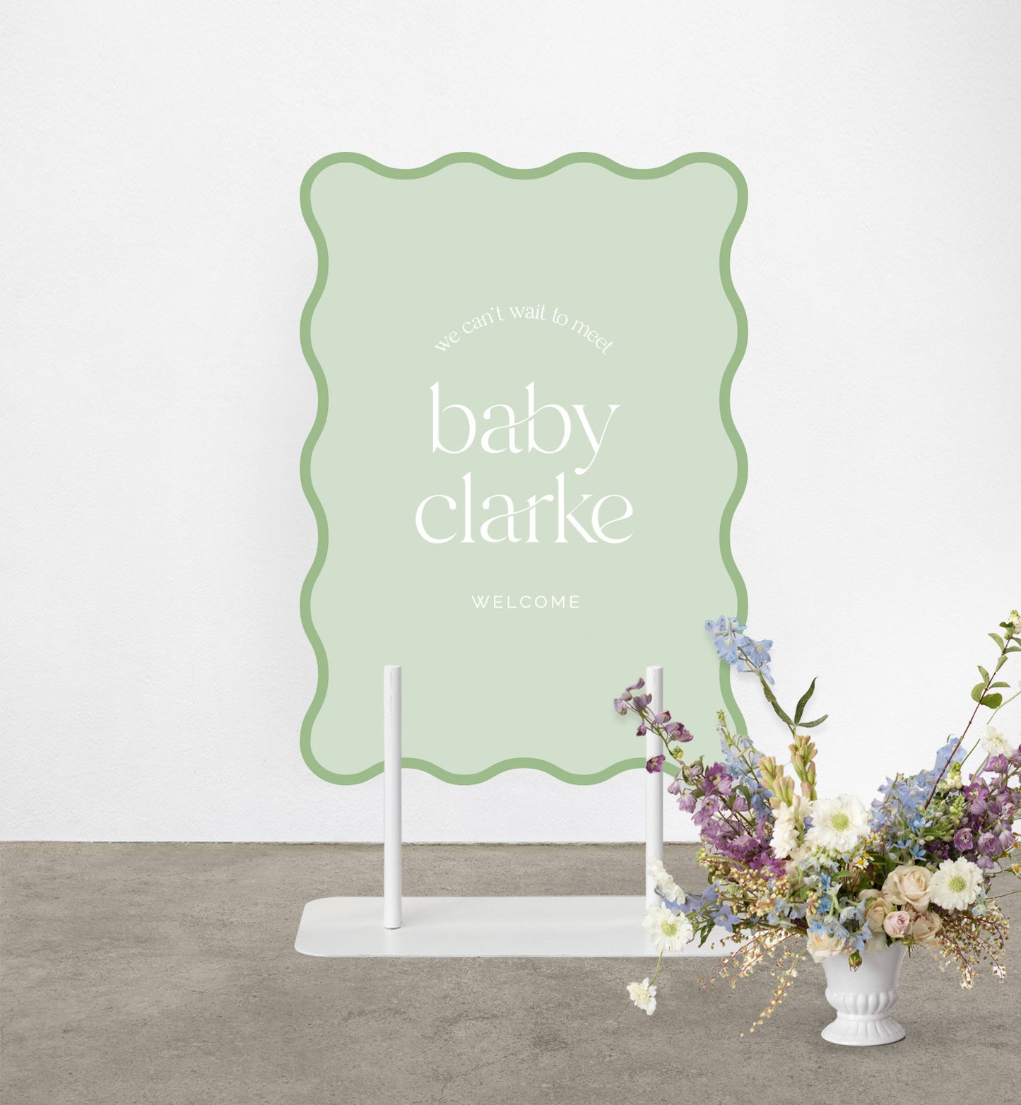 We Do Baby Shower Sign