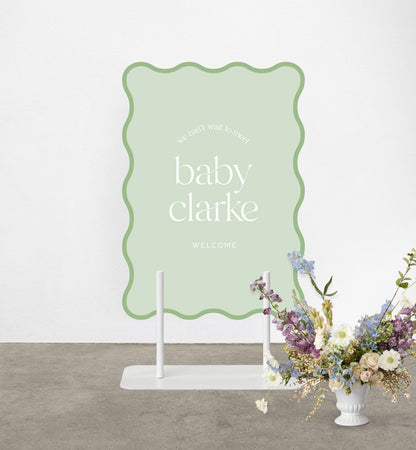 We Do Baby Shower Sign