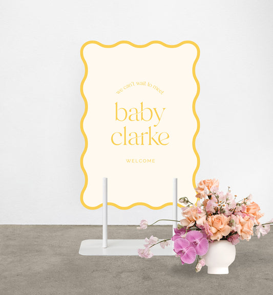 We Do Baby Shower Sign