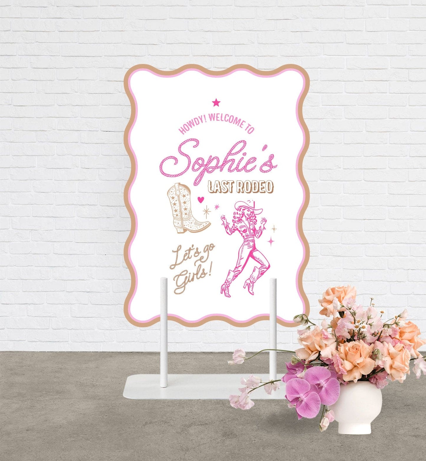 Last Rodeo Bridal Shower Sign