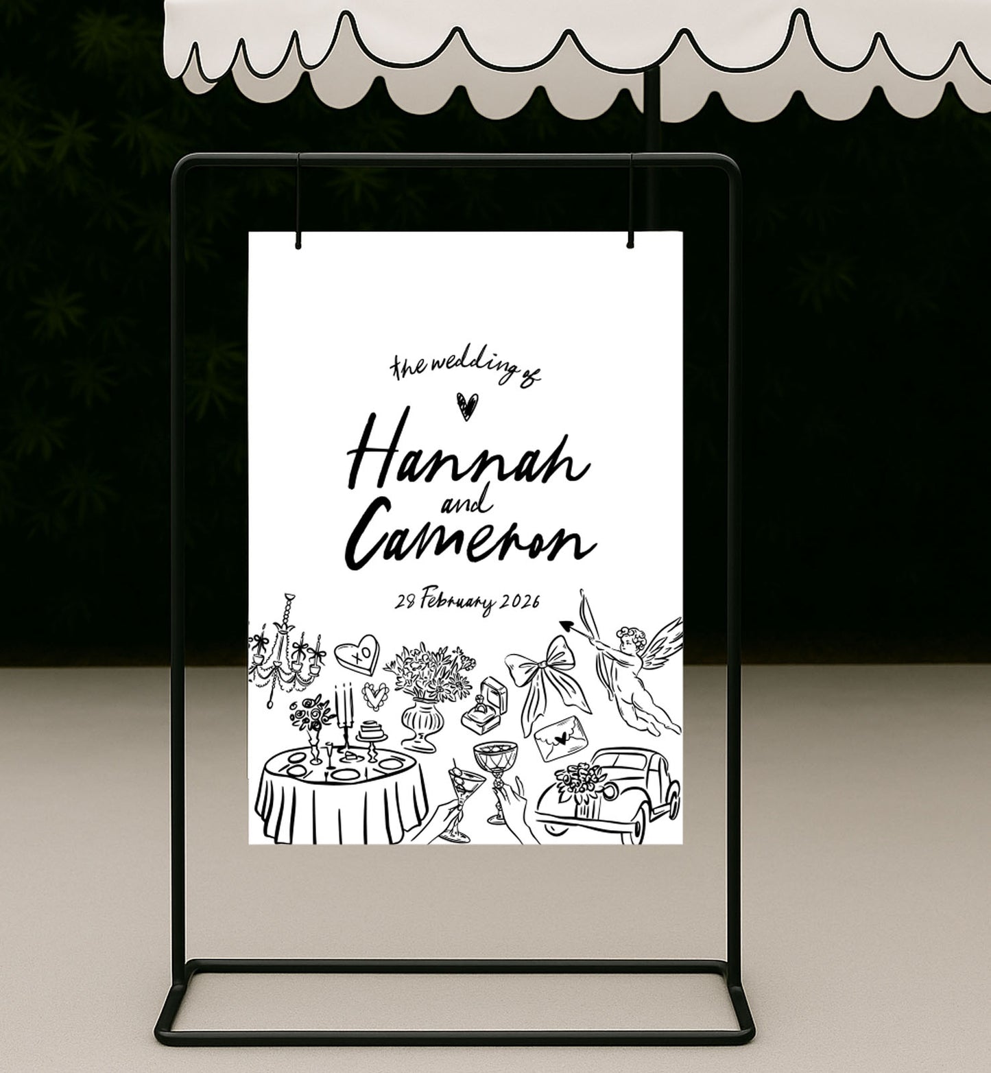 Memento Welcome Sign